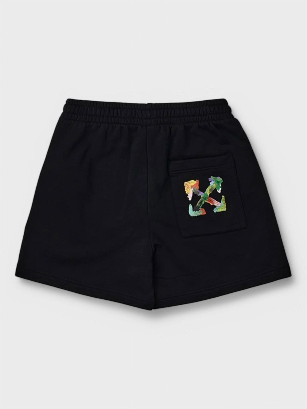 Off - White Brush Arrow Summer Sweatshort Black/Multicolor - Supplied FashionOFF WHITE