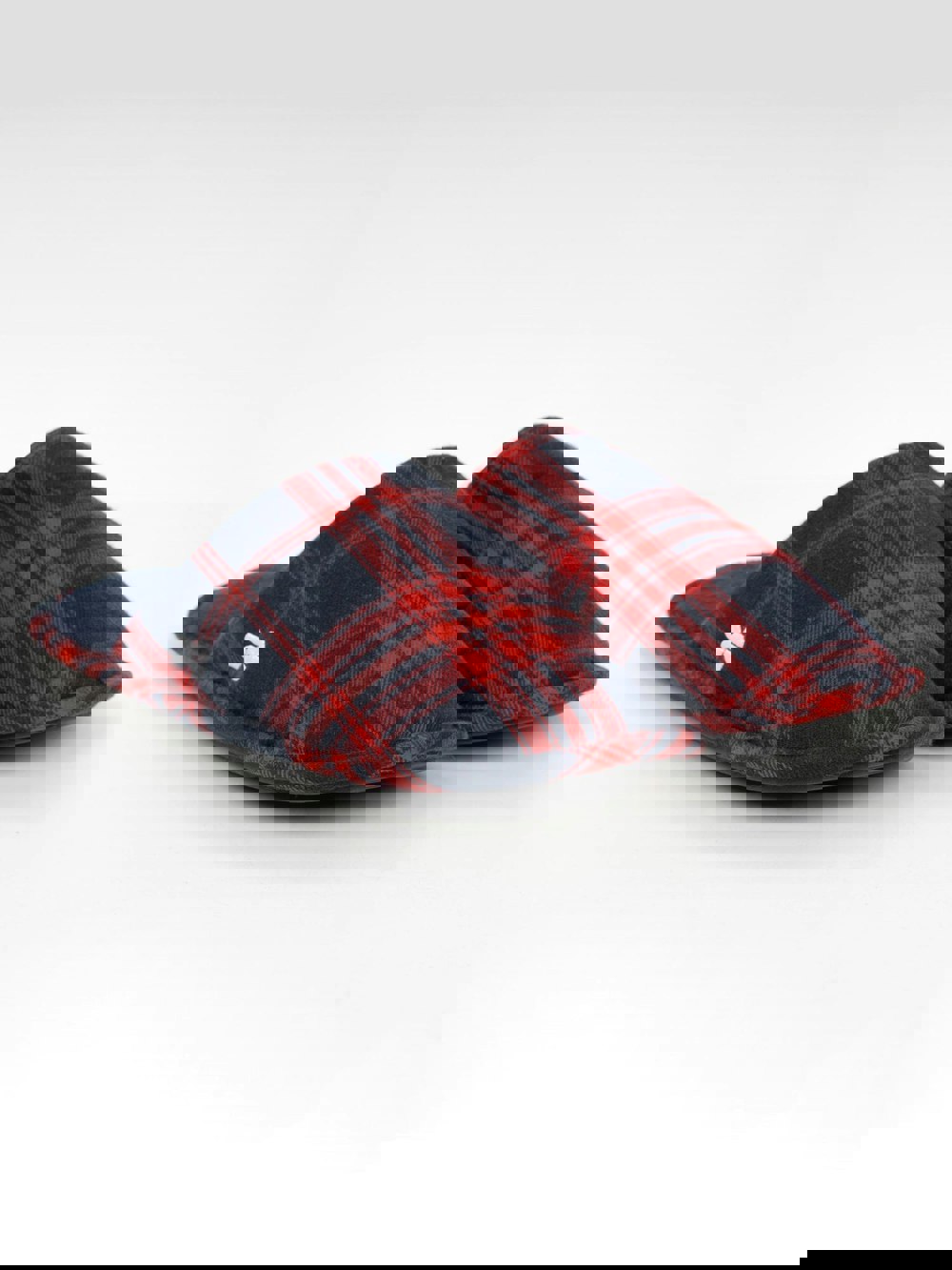 Crosshatch Twostep Slippers Red Check