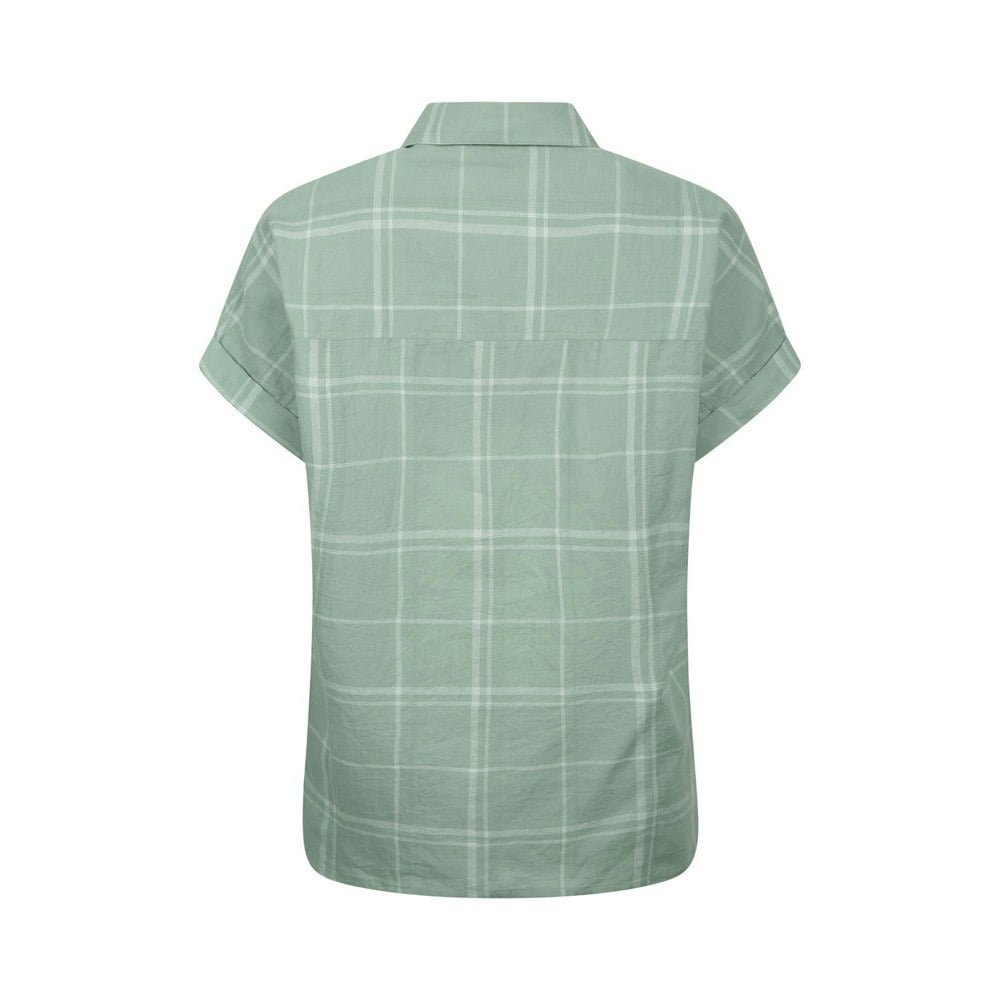 Mountain Warehouse Women's Palm Checked Relaxed Fit Shirt - Khaki