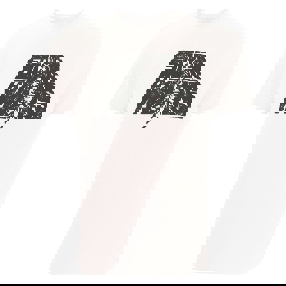 Star Wars Mens Retro Logo Cotton T-Shirt - White