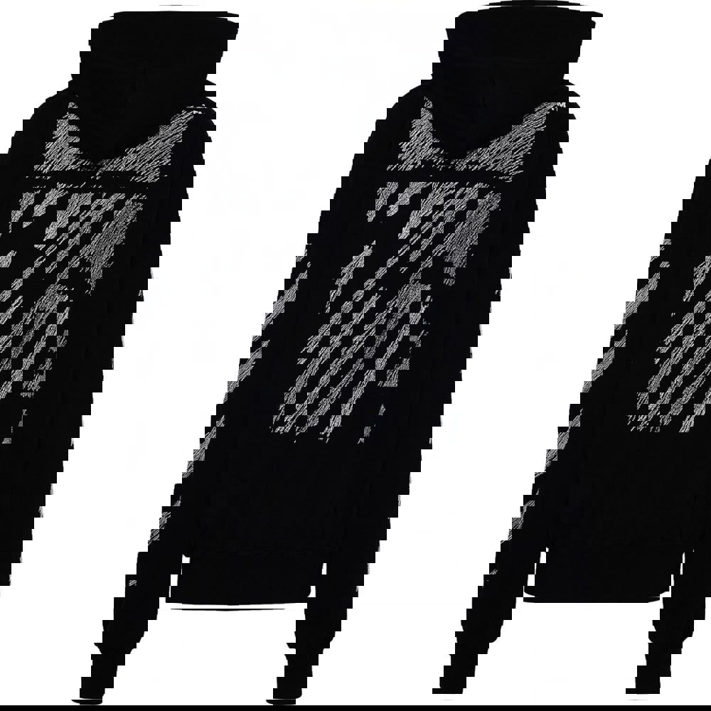 Off-White Scribble Diag Boxy Oversized Hoodie - Black