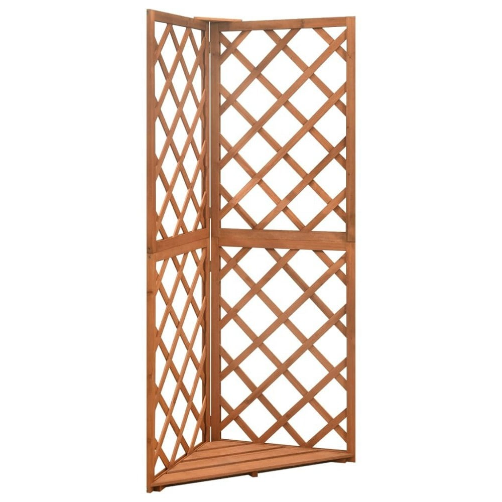 Berkfield Corner Trellis 50x50x145 cm Solid Fir Wood