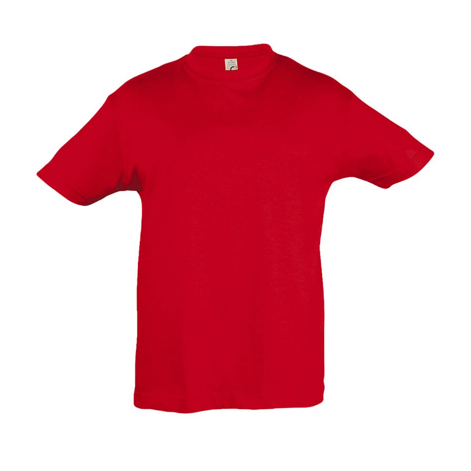 SOLS Kids Regent Short Sleeve T-Shirt - Red - Red - 100% Cotton