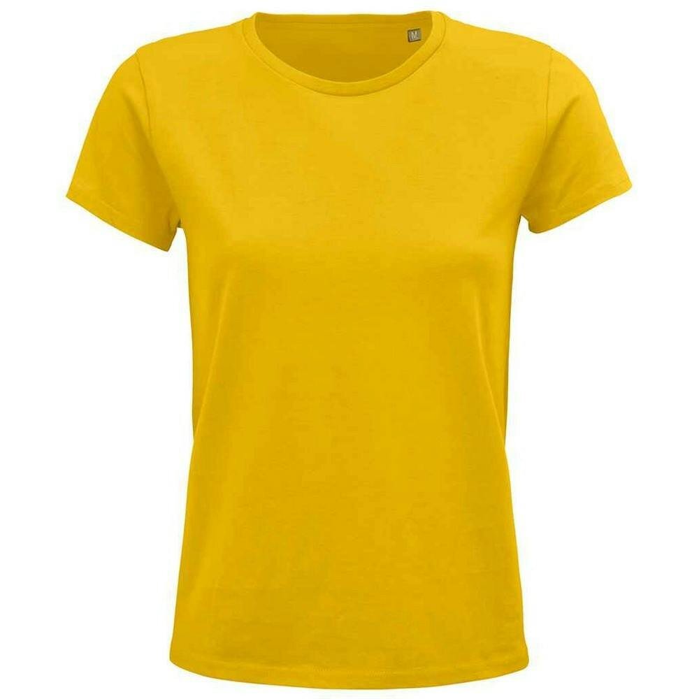 SOLS Womens/Ladies Crusader T-Shirt - Gold - Gold - 100% Organic Semi-combed Cotton