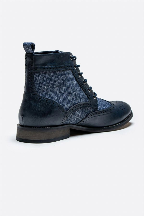 Jones navy boot back