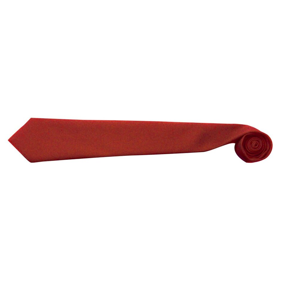 Premier Tie - Men Plain Work Tie (Pack of 2) - Red