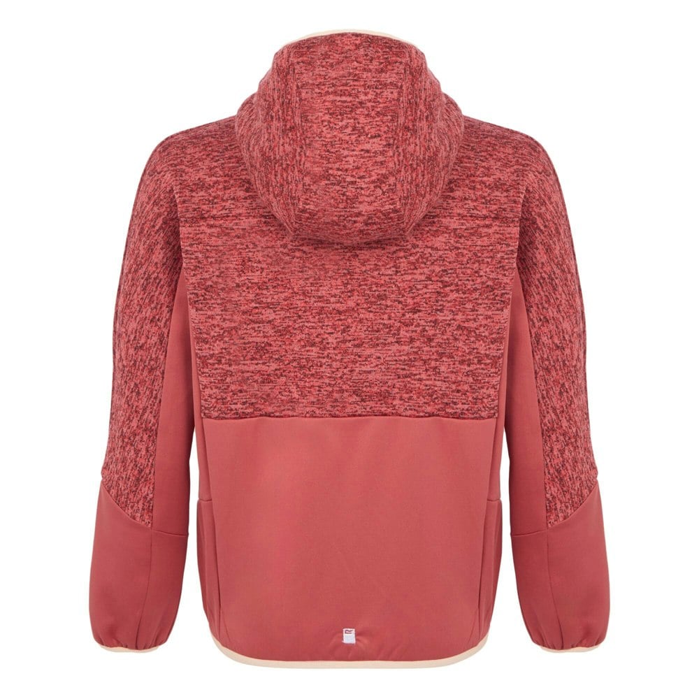 Regatta Childrens/Kids Dissolver IX Marl Full Zip Fleece Jacket - Red Sky/Mineral Red