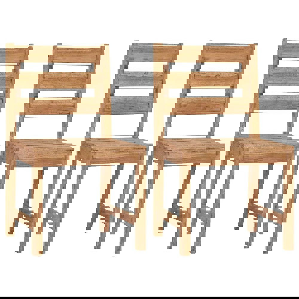 Berkfield Garden Chairs 2 pcs Solid Teak Wood