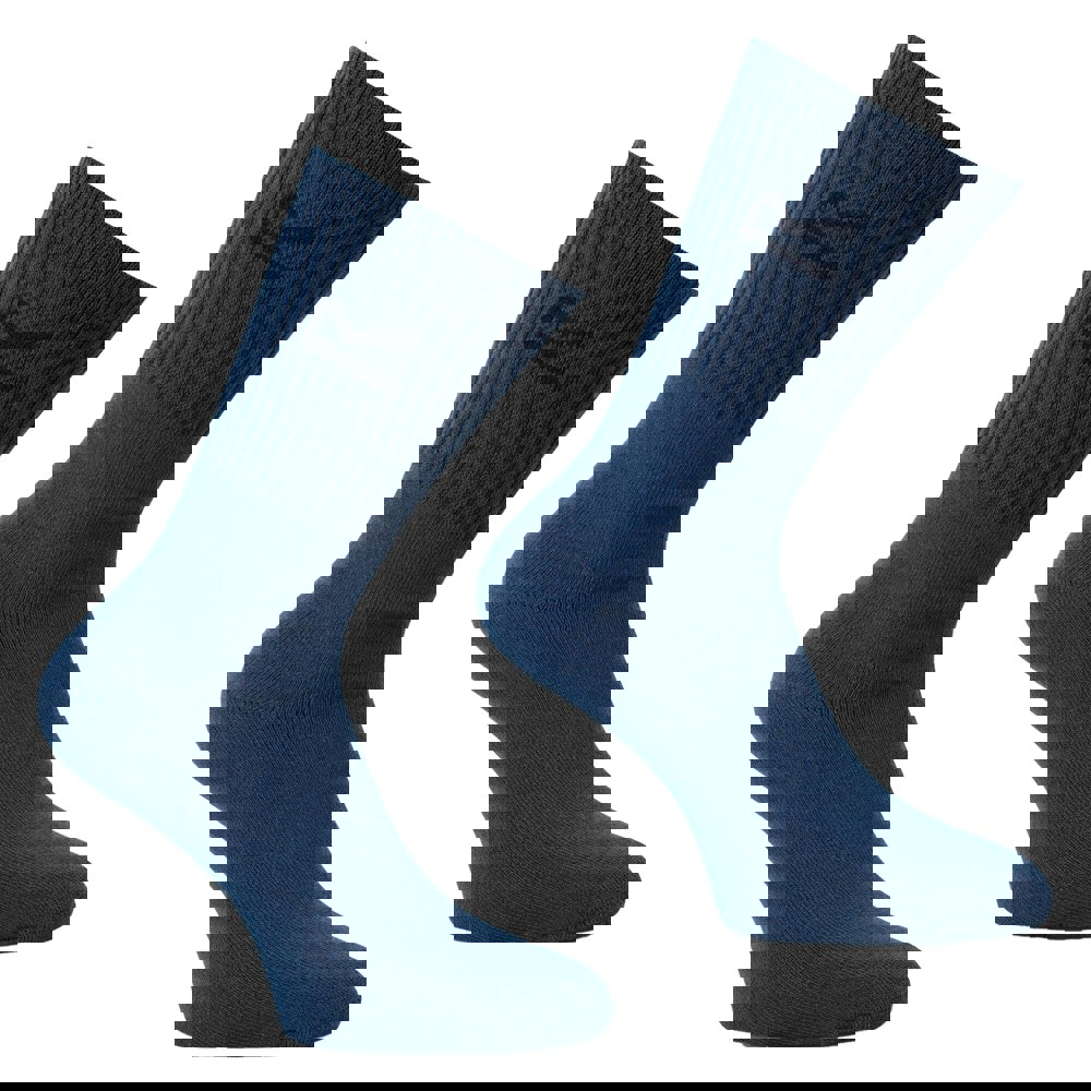 Regatta Great Outdoors Mens Cotton Rich Casual Socks (Pack Of 3) - Navy Marl