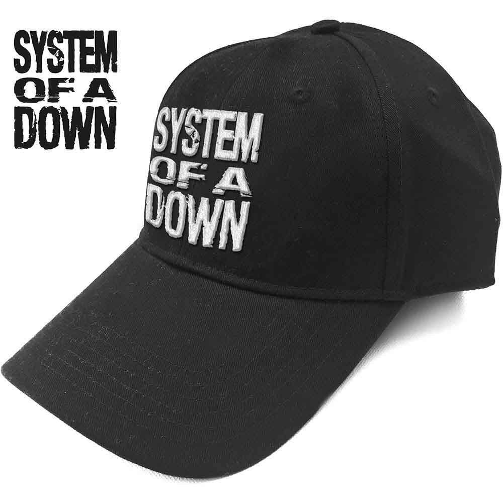 System Of A Down Stacked Band Logo Snapback Baseball Cap