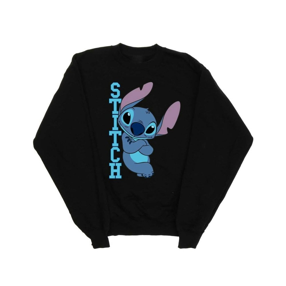 Disney Boys Lilo And Stitch Posing Sweatshirt - Black