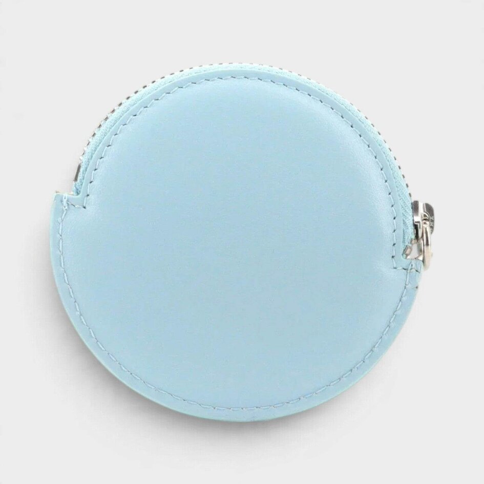 Jacquemus Le Petit Rond Palm-Sized Coin Purse Light Blue