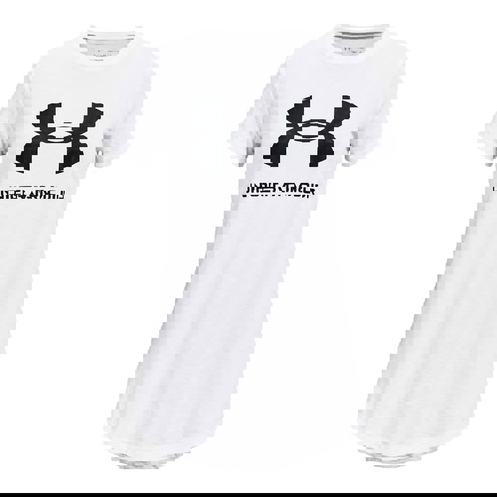 Under Armour Childrens/Kids Logo T-Shirt - White