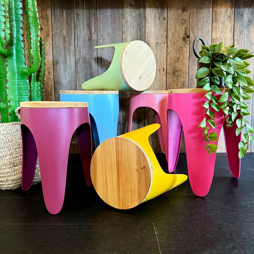 Love Frankie Tripod Stool Matcha Green - Small