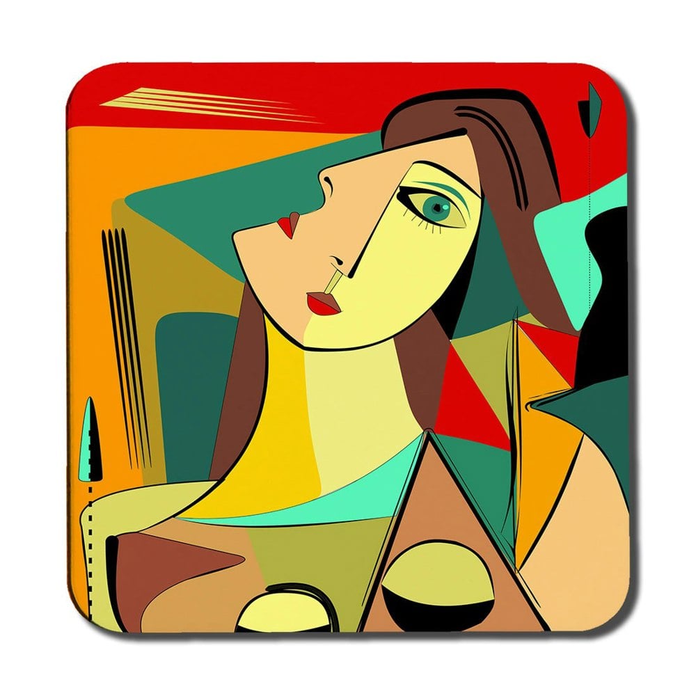 Benjamin Tate Design abstract portrait (Coaster)