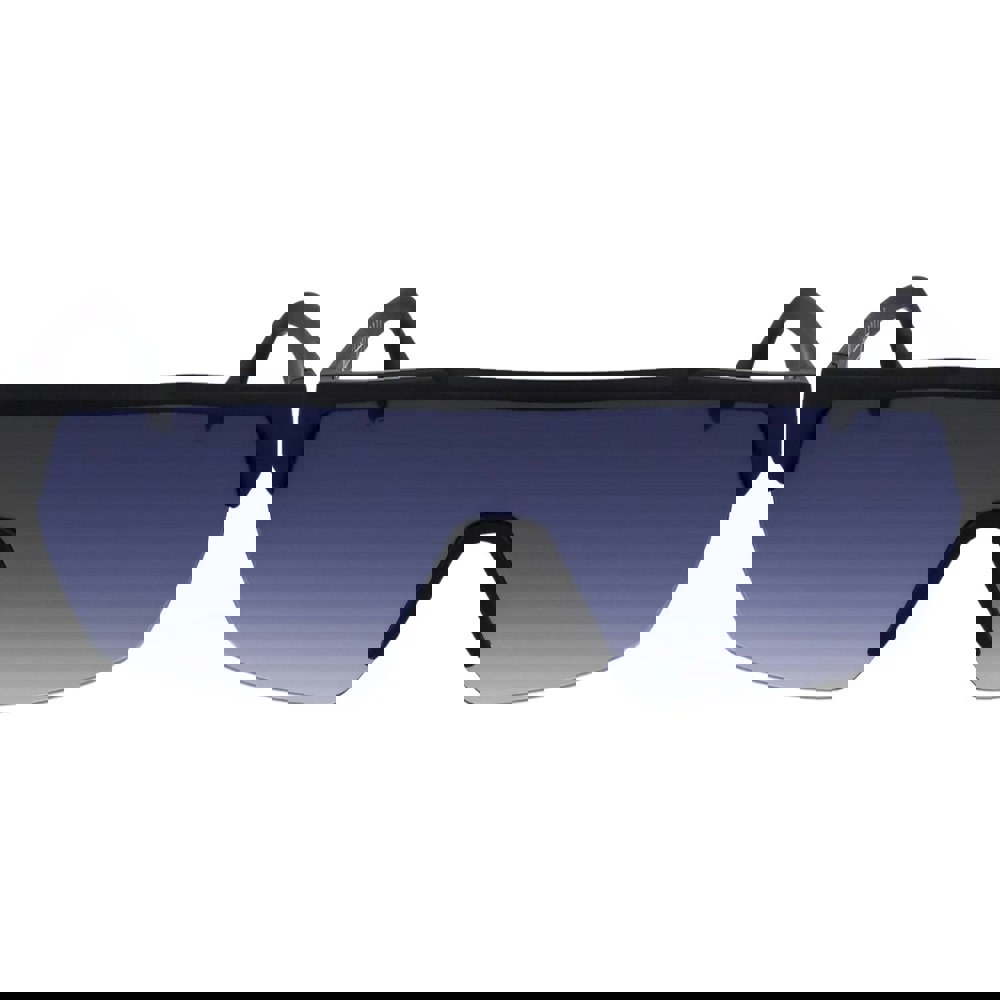 Lacoste Blue Gradient Lens Matte Black Sunglasses