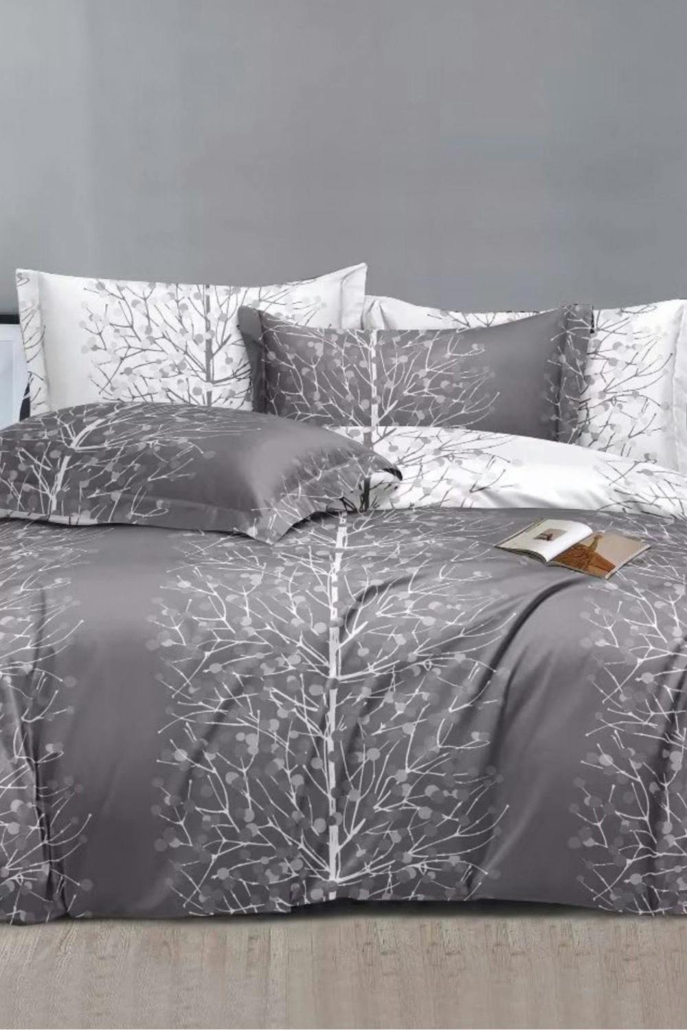 Ezysleep Grey Nature Printed Duvet Set