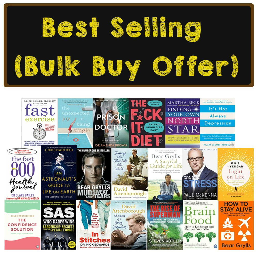 Famous Authors Best Selling Books Bulk Buy Offer 20 Books Set Self Help, Survival, Health, Diet