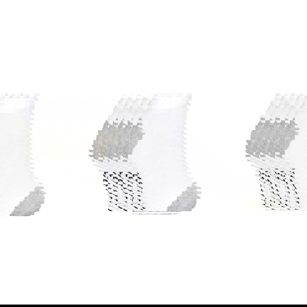 Crosshatch Mens Vitalwhite Trainer Socks (Pack of 5) - White