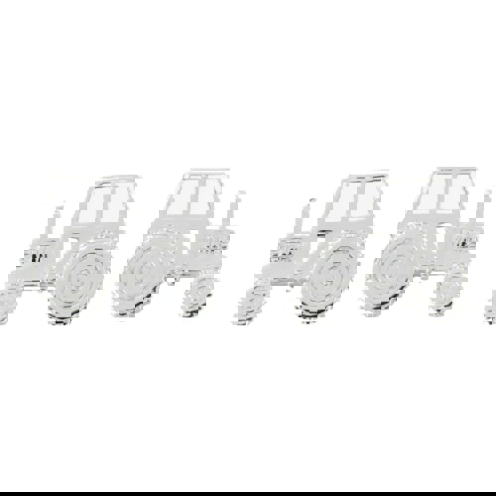 Sterling Silver Tractor Stud Earrings - Reeves & Reeves