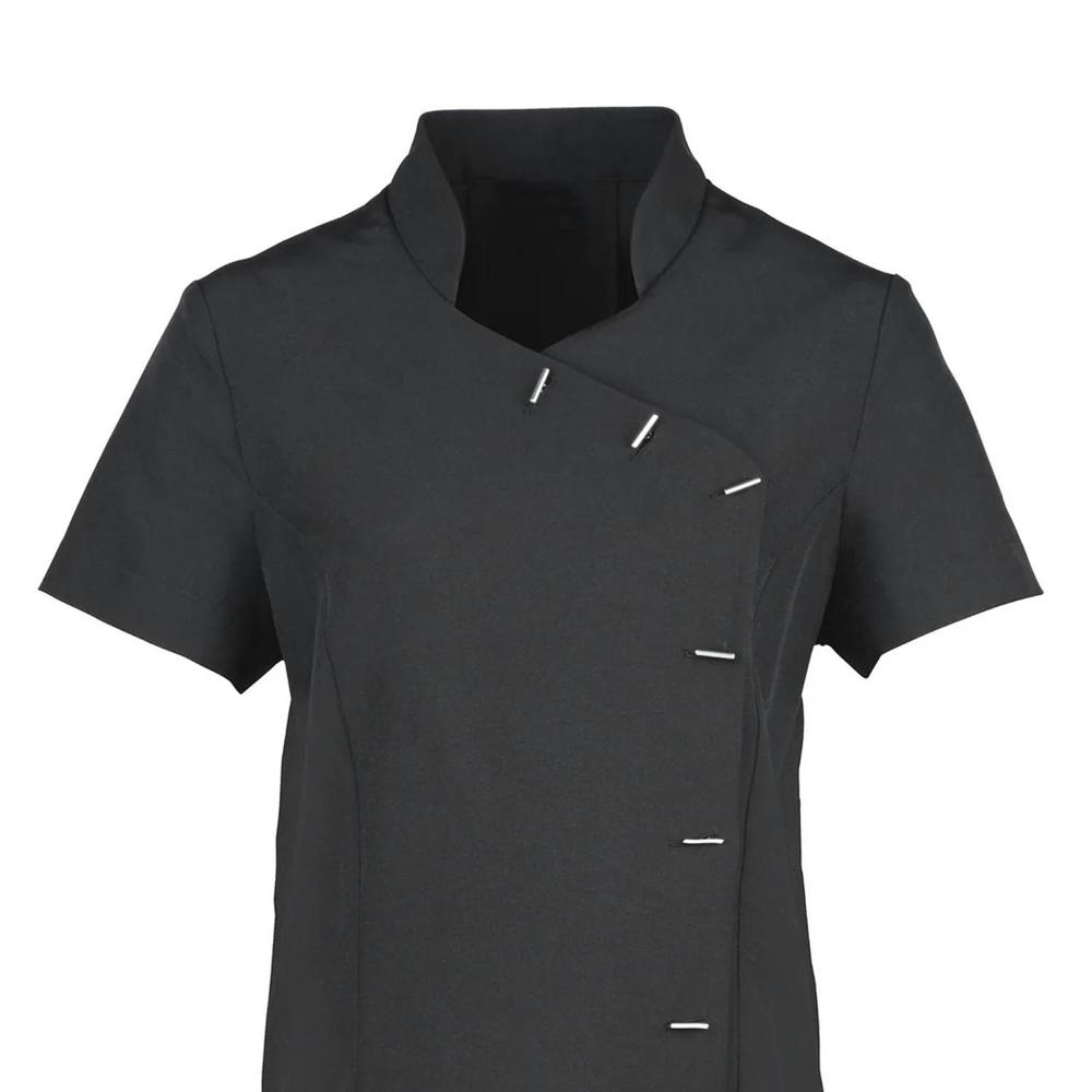 Premier Womens/Ladies *Orchid* Tunic / Health Beauty & Spa / Workwear (Pack of 2) - Black