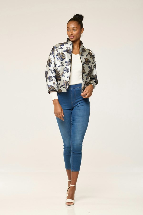 Lioness by TF The Flowery Nadine Jacket - Blue & Cream