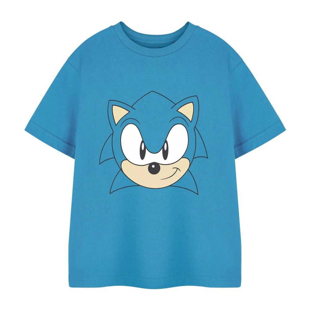 Sonic The Hedgehog Boys Face T-Shirt - Blue