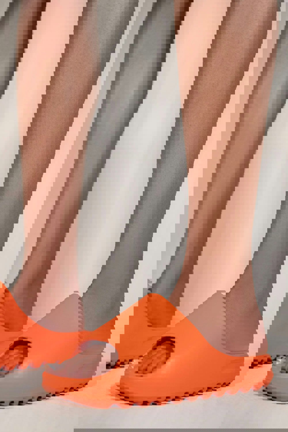 Where's That From KOURTNEY SLIDERS WITH RUBBER SOLE IN TANGERINE ORANGE