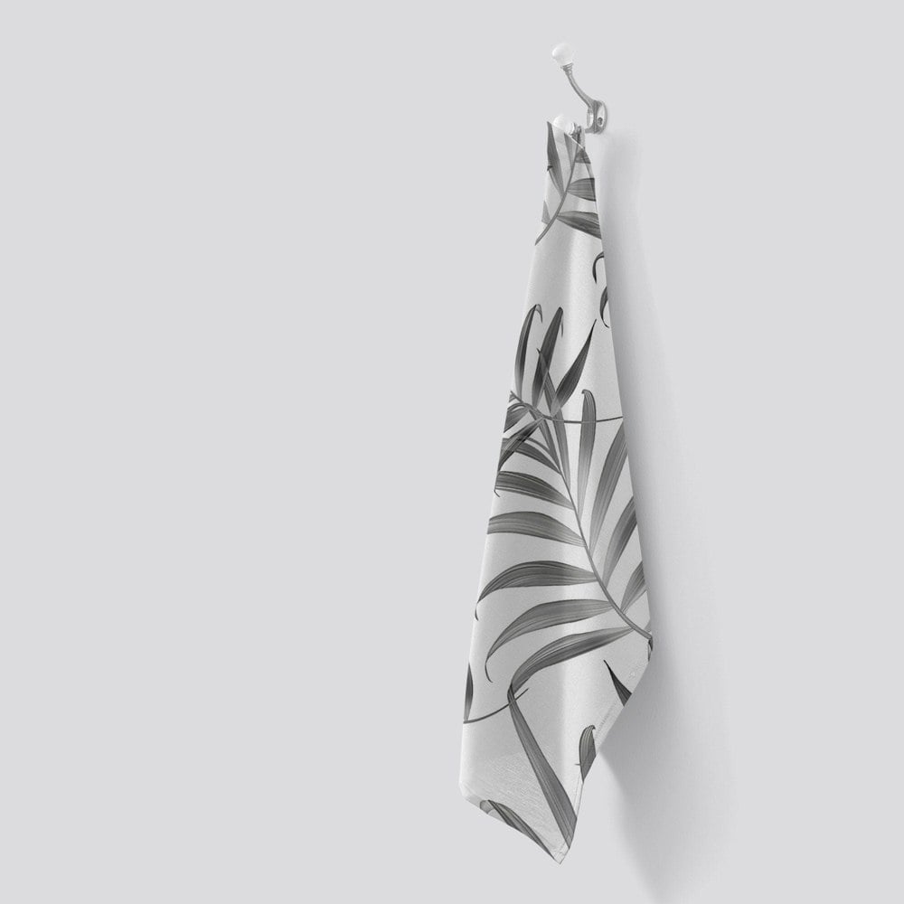 Warren Reed Hawaiian Style Palm Leaves Tea Towel