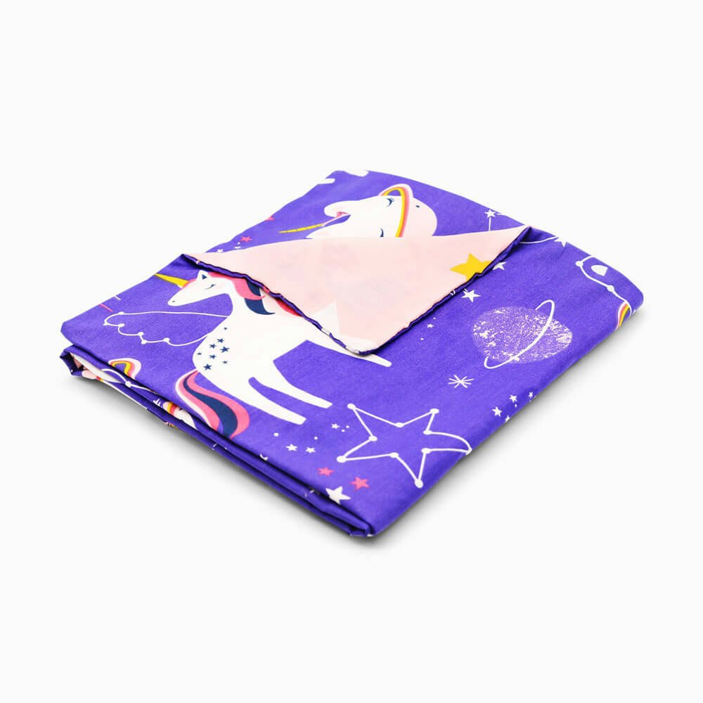 Space Unicorn Anxiety Weighted Blanket Cover Weighted Blanket - Happy Linen Company