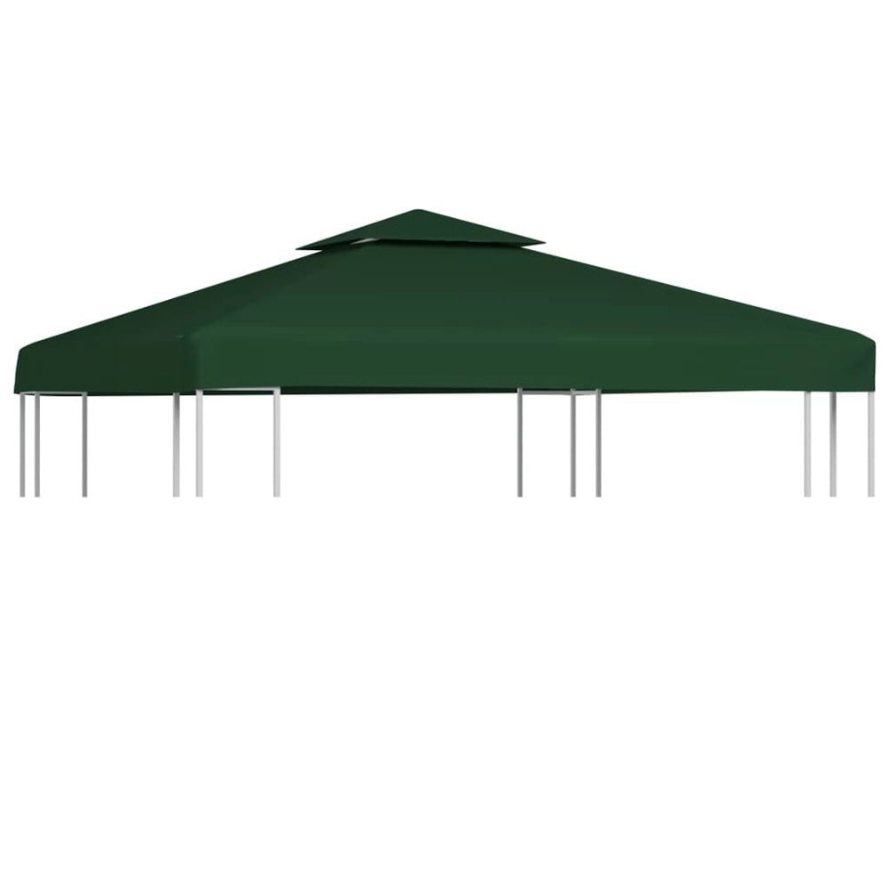 Berkfield Gazebo Cover Canopy Replacement 310 g / ma_ Green 3 x 3 m