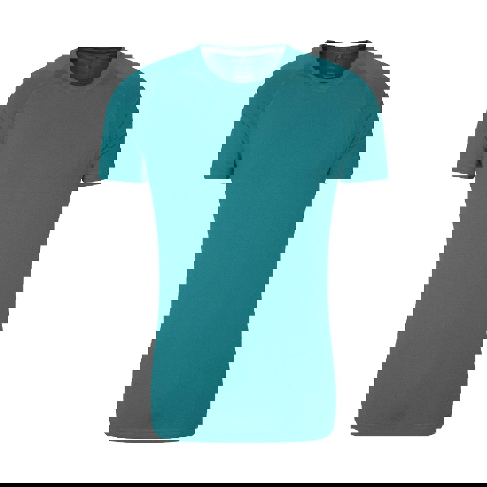 Mountain Warehouse Mens Agra Melange T-Shirt - Dark Teal