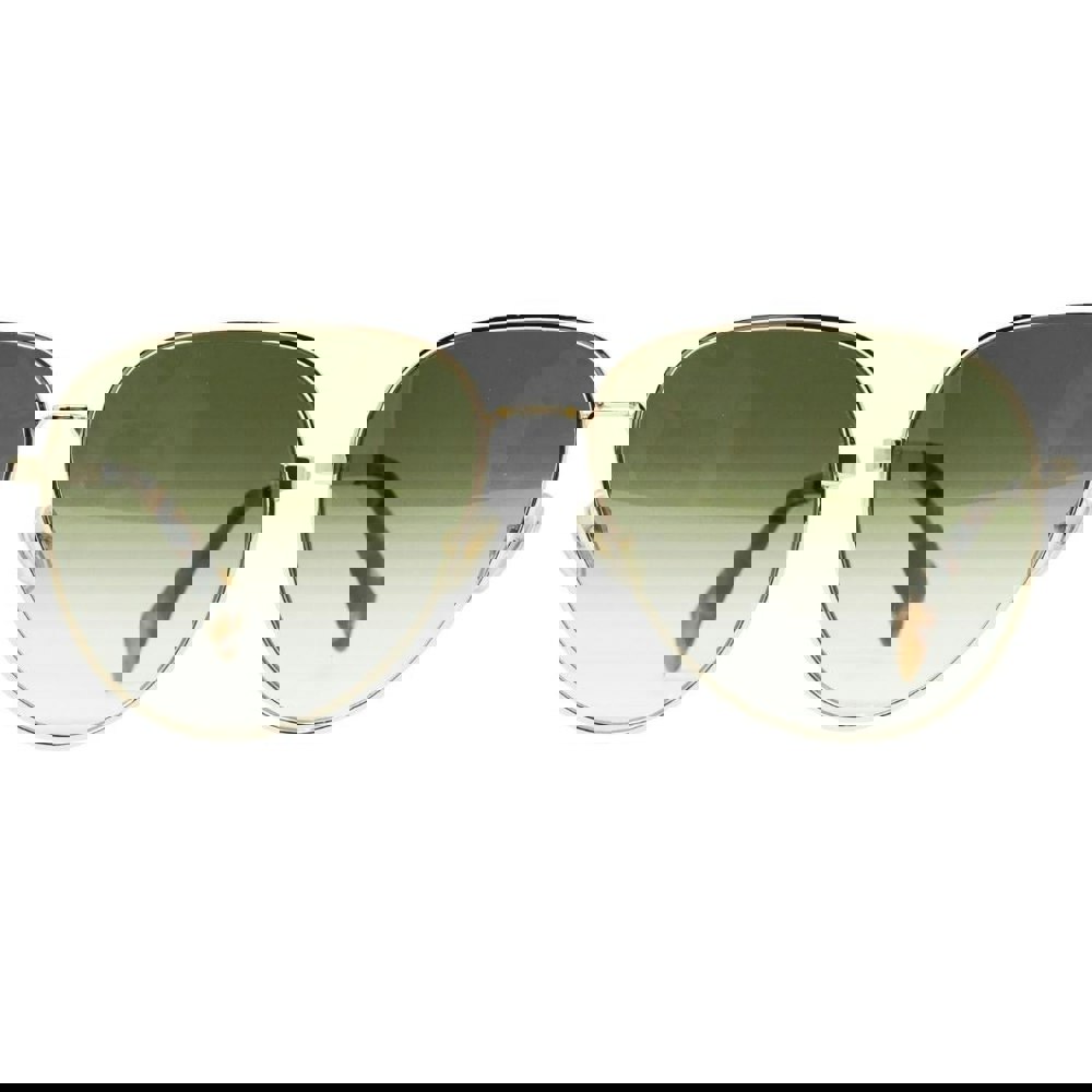 Lanvin Gradient Green Lens Gold Sunglasses