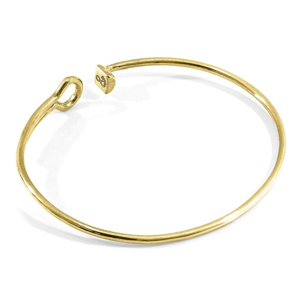 Anchor & Crew Sutton Gate Midi Geometric 9ct Yellow Gold Bangle