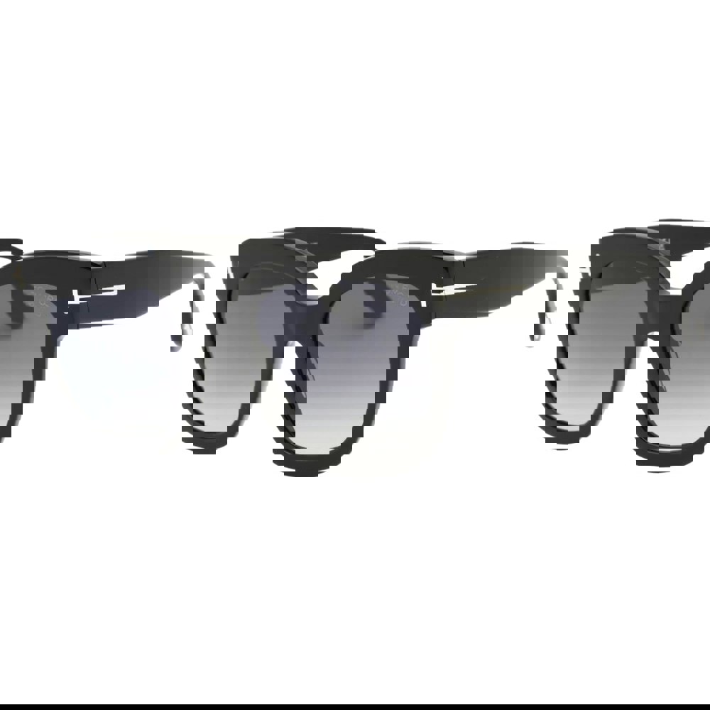 Tom Ford Smoke Polarized Lensed Shiny Black Sunglasses