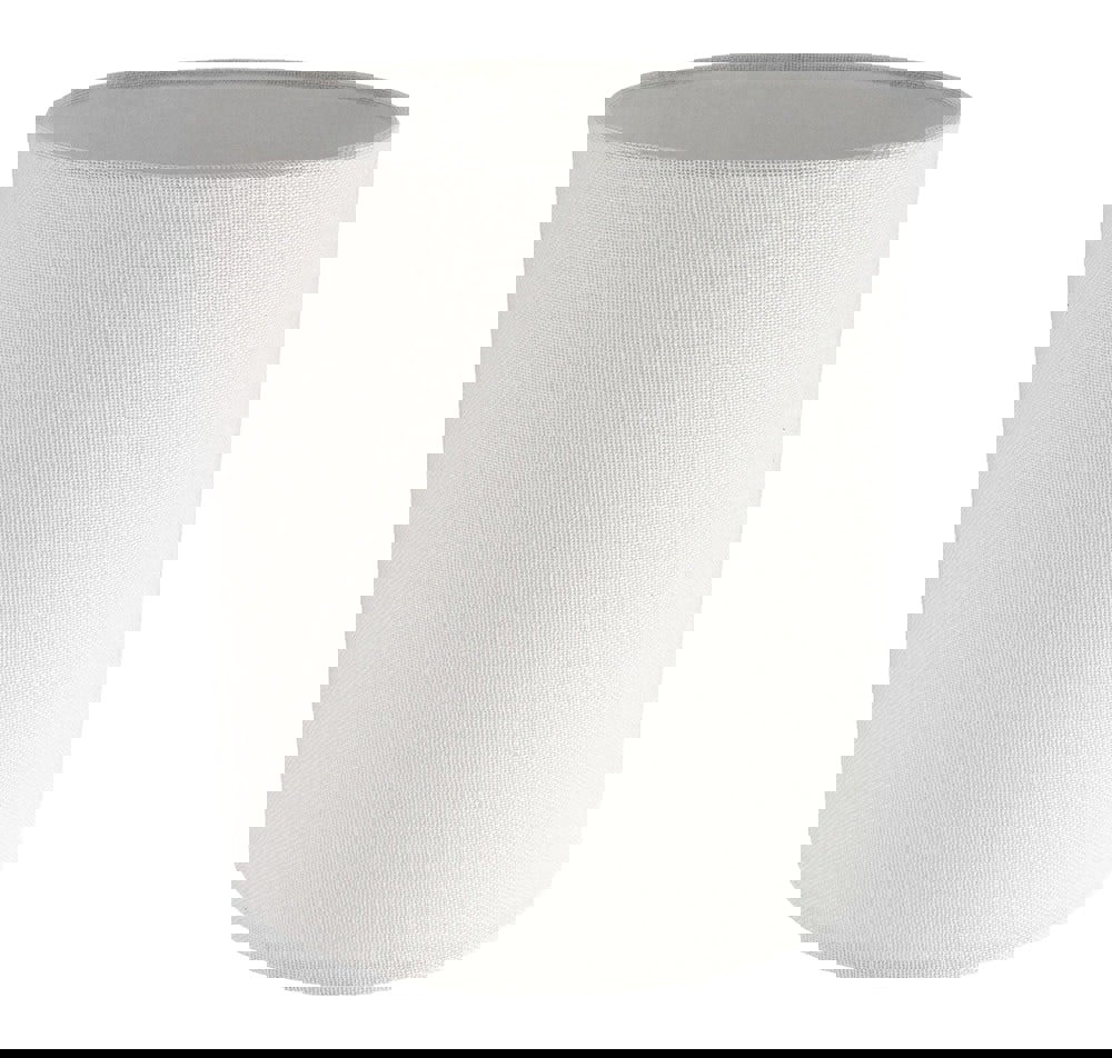 Contemporary and Elegant Ivory White Linen Fabric 18cm High Cylinder Lamp Shade Image 1