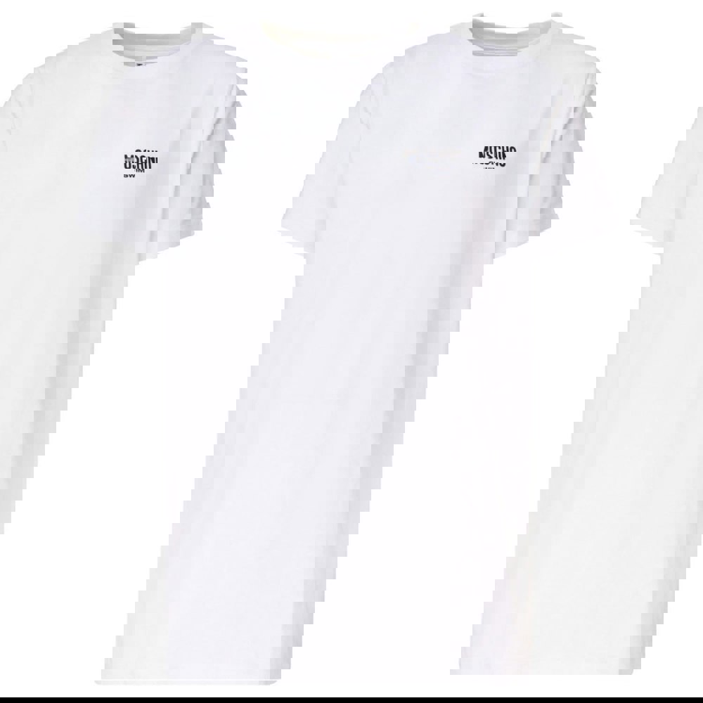 Moschino Swim Logo Plain White T-Shirt S