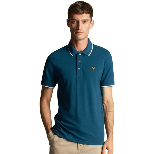 Lyle & Scott Tipped Apres Polo Shirt - Navy