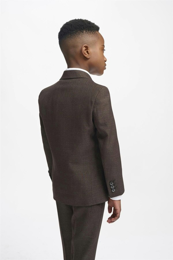 Caridi Brown Boys Suit Back