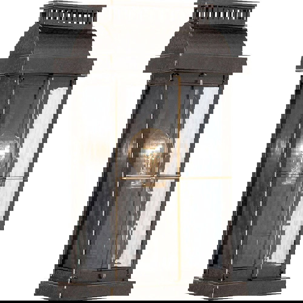 Outdoor IP44 Wall Light Imperial Bronze LED E27 60W d02190 Loops