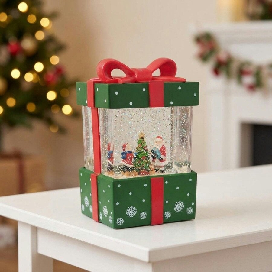 Garden Greatness Shimmering Christmas Gift Snow Globe