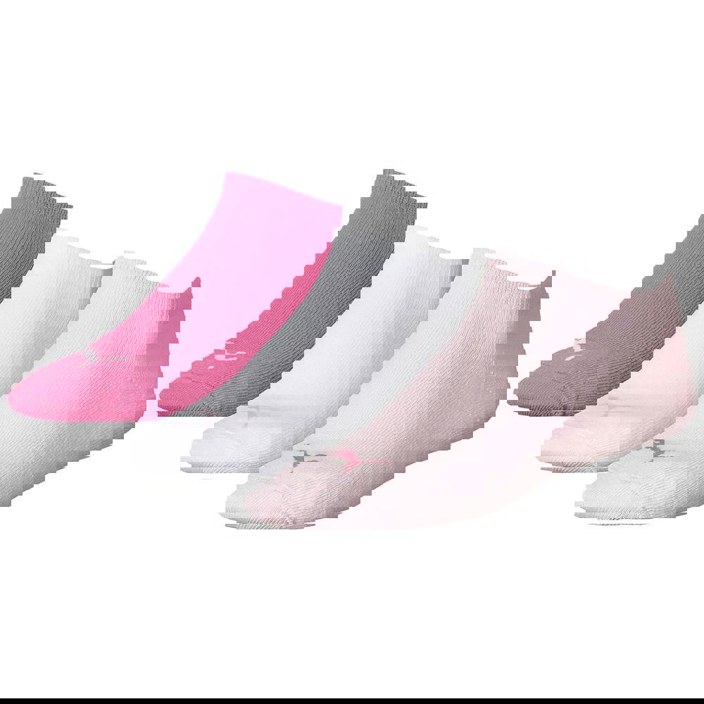 Puma Unisex Adult Invisible Socks (Pack of 3) - Pink