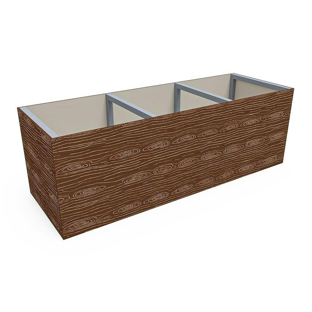 Dunster House Timber Effect Garden Bed Planter 1800mm x 600mm x 600mm