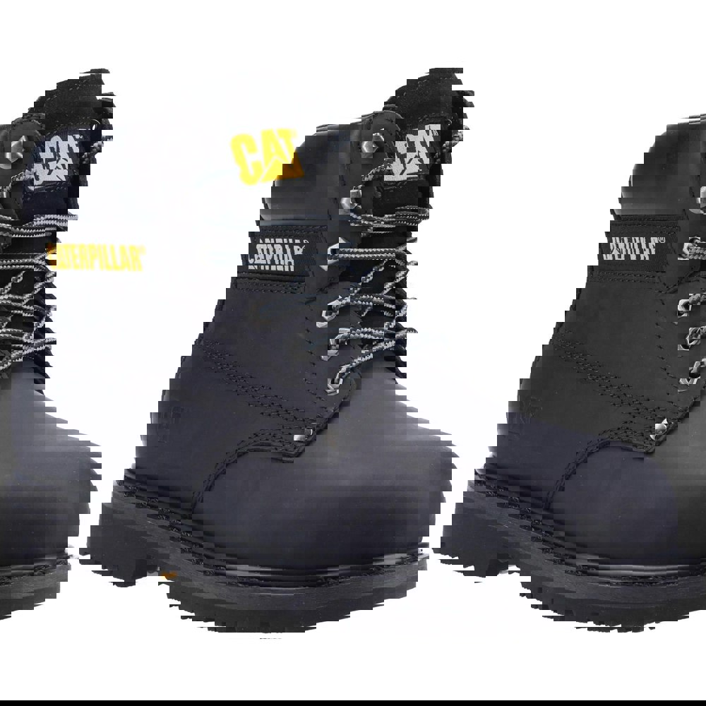 Caterpillar Mens Powerplant S3 Leather Safety Boots - Black