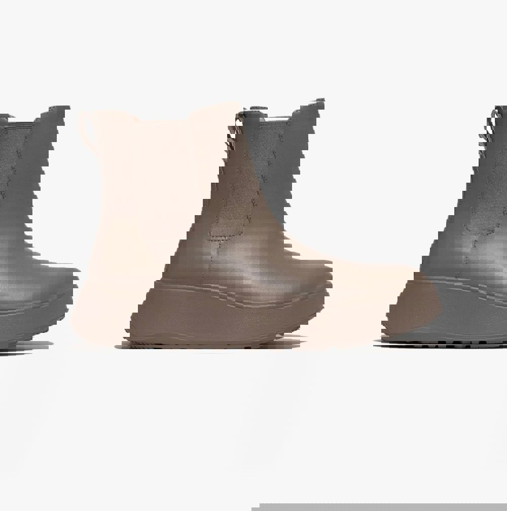 FitFlop F-MODE FLATFORM Womens Chelsea Boots Minky Grey