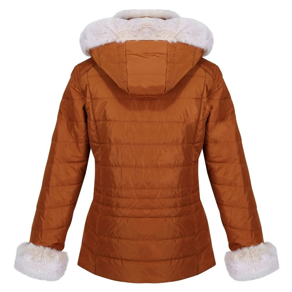 Regatta Women's Willabella Faux Fur Trim Jacket - Copper Almond