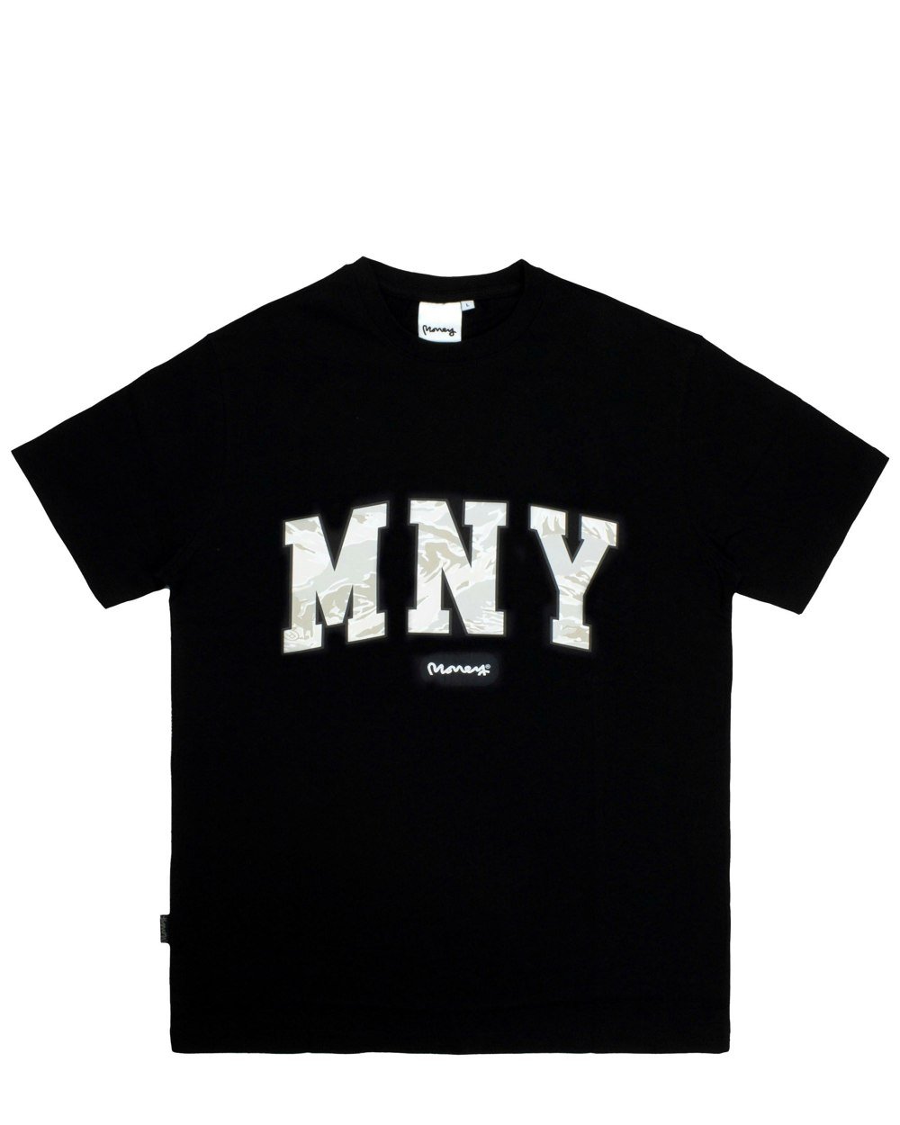 Money Camo Fill Tee - Black