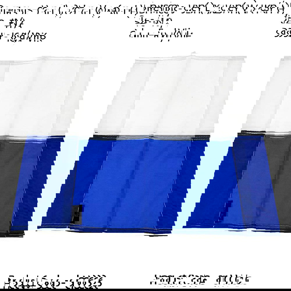 Single All Weather Football Corner Flag - ROYAL BLUE & WHITE - Outdoor Polyester