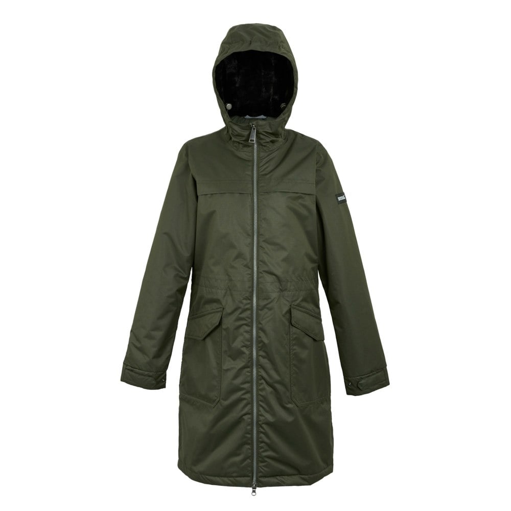 Regatta Women's Romine II Waterproof Jacket - Dark Khaki/Black