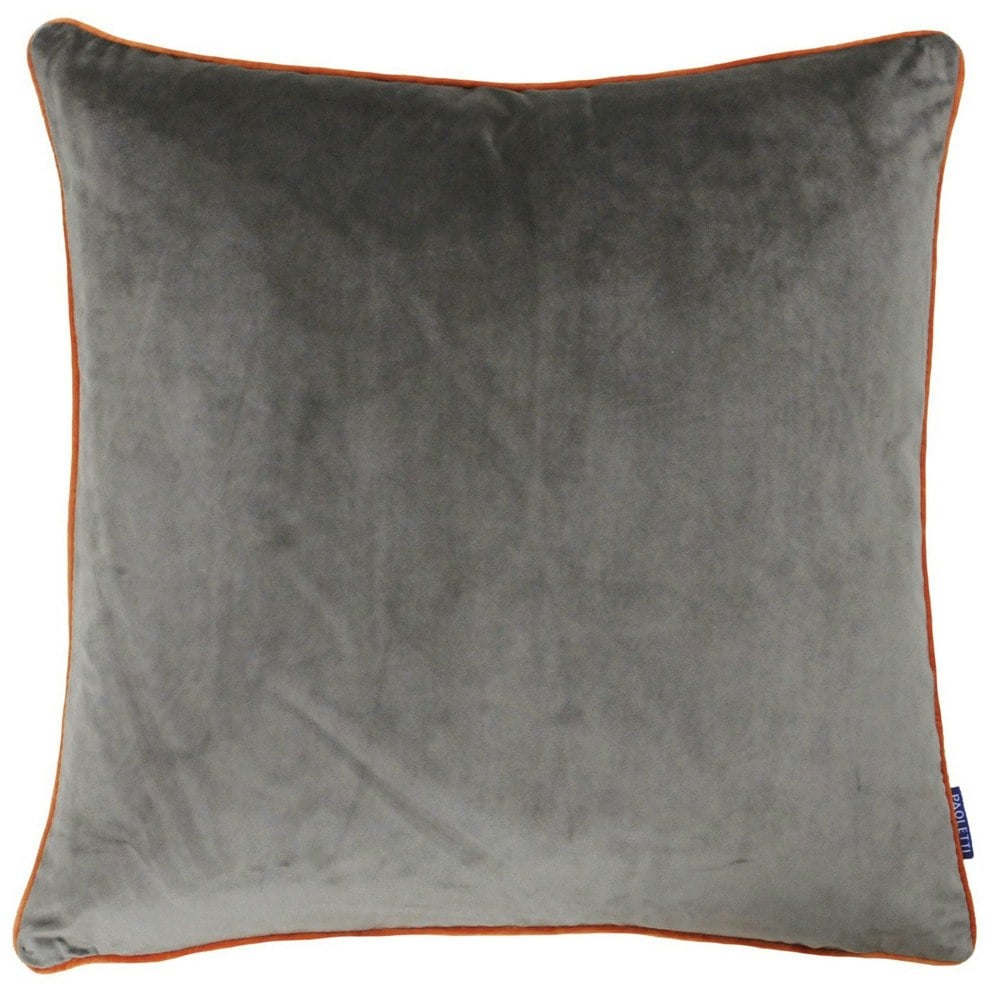 Paoletti Meridian Cushion Cover - Mocha/Pumpkin